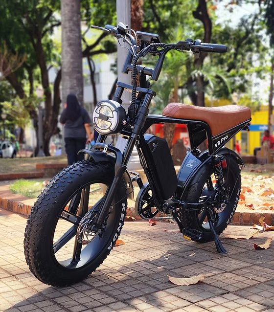 Bicicleta elétrica na cidade